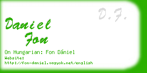 daniel fon business card